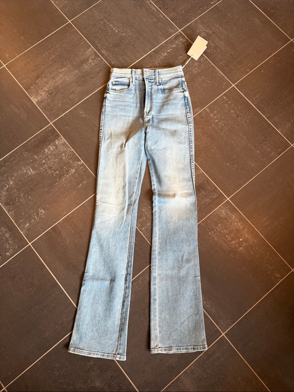 Mother High-waisted Smokin’ Double Heel Jeans size 24